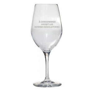 Verre à vin d'annonce du parrain 100% personnalisée (texte, logo, image)