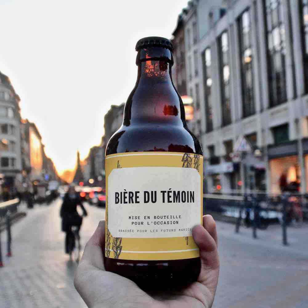 Annonce témoin mariage : bière personnalisée veux-tu être mon témoin