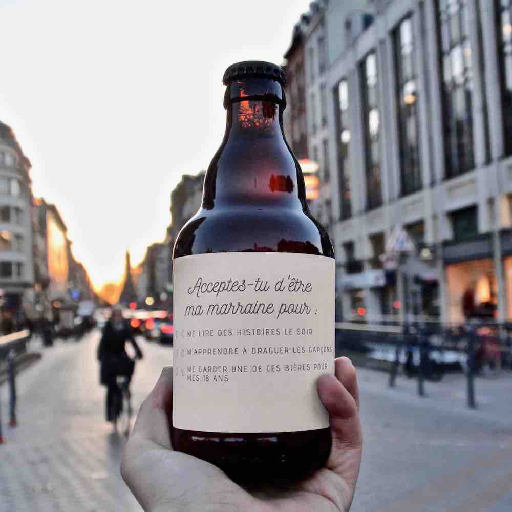 Bière personnalisée to-do list annonce marraine — annonce parrain marraine originale