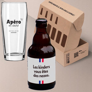 Coffret bière 100% personnalisée avec un verre