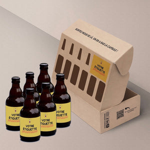 Coffret 6 bières personnalisées