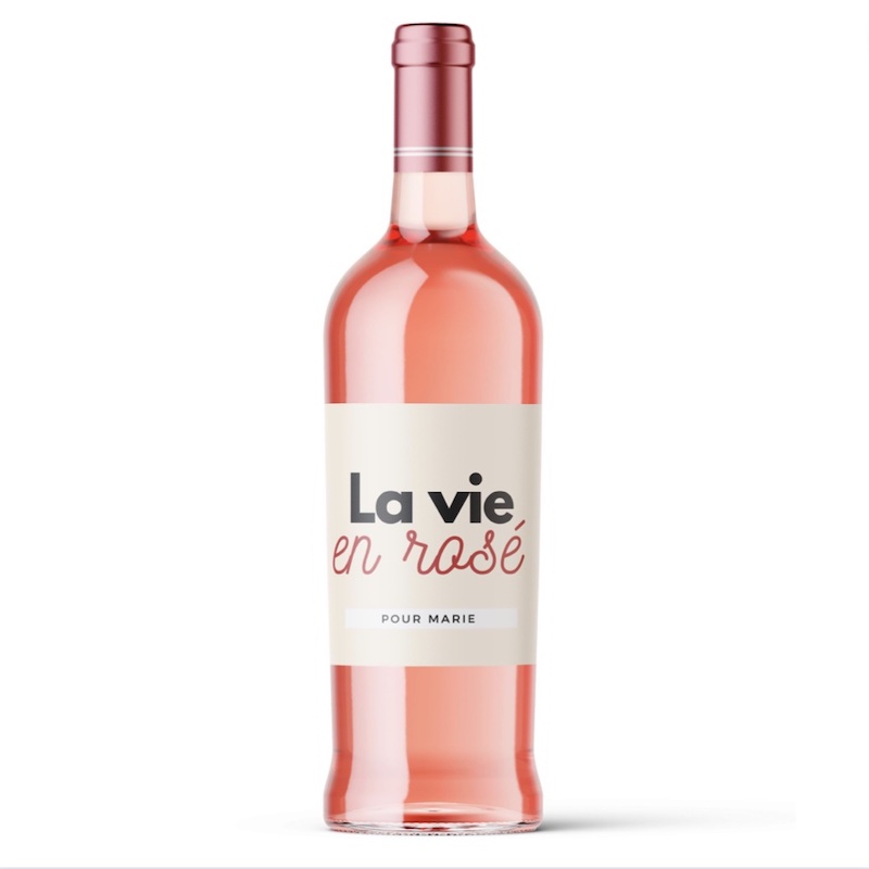 boisson personnalisé rosé vin 